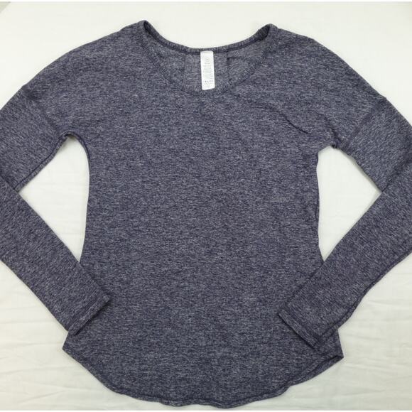 Ivivva by Lululemon Blue Mindful Moment Long Sleeve Tee - Picture 1 of 8